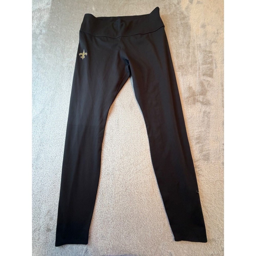 Nike Leggings Women Large Black New Orleans Saints Dri-FIT